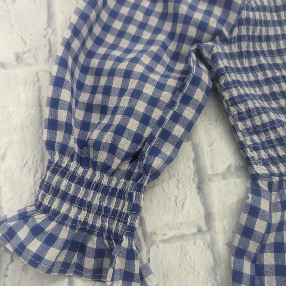 NWOT, Bohemian Gingham Summer Ruffle Flowy Midi dress in M - Picture 4 of 8